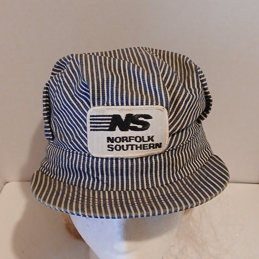 Vintage Norfolk Southern Train Striped Cap